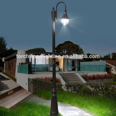 E27 aluminum Modern Outdoor garden lighting pole light