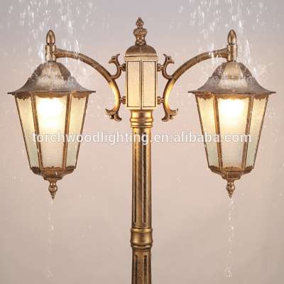 E27 double light heads garden lamps zhongshan ip54