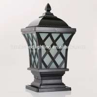 Top quality hot sell vintage waterproof lantern bronze black garden outdoor pillar gate light